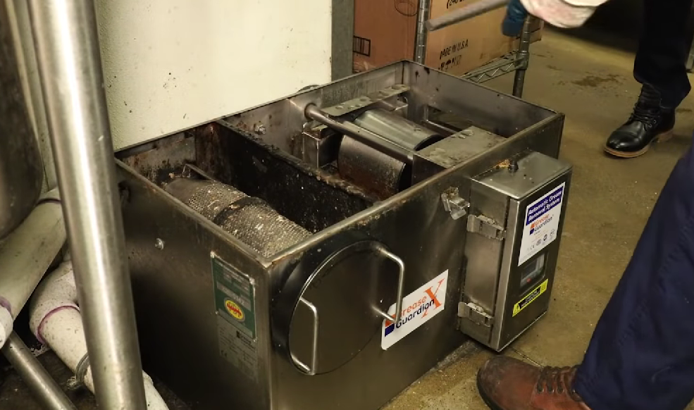 opening a grease trap